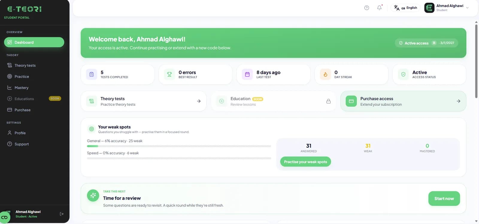 Bilgisayarda E-Teori öğrenci paneli